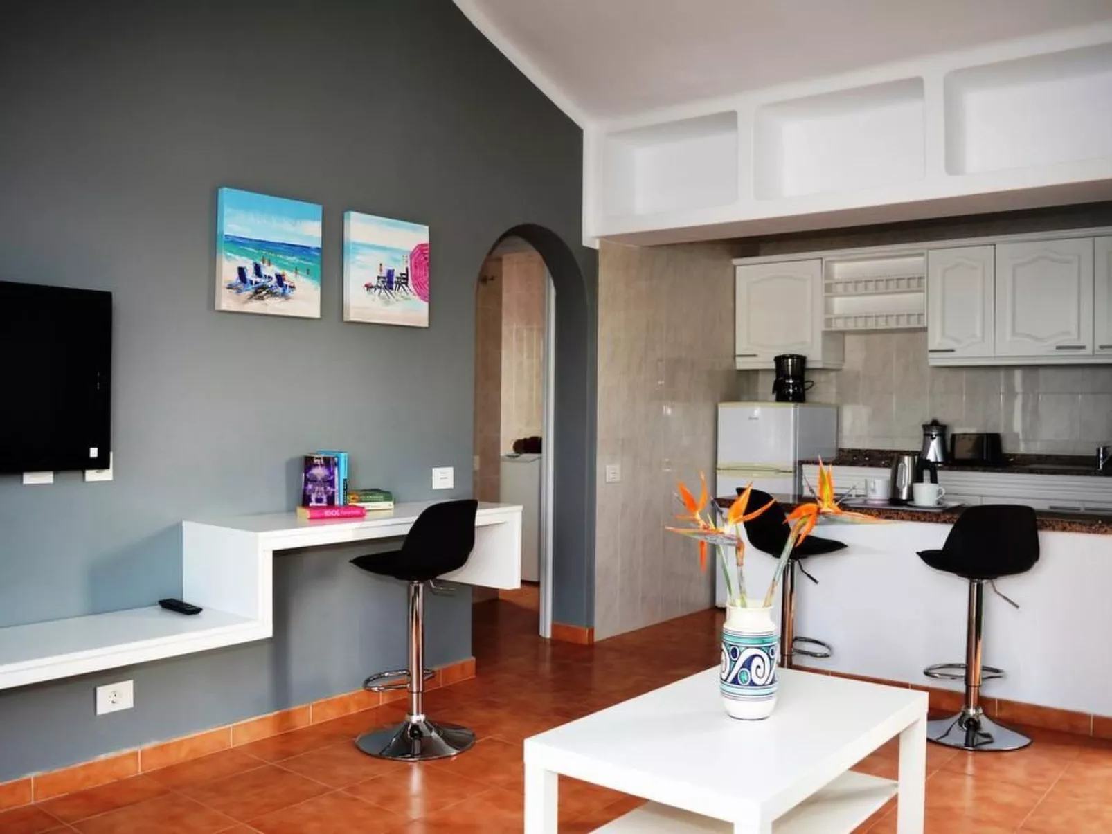 Apartamento con terraza-Binnen