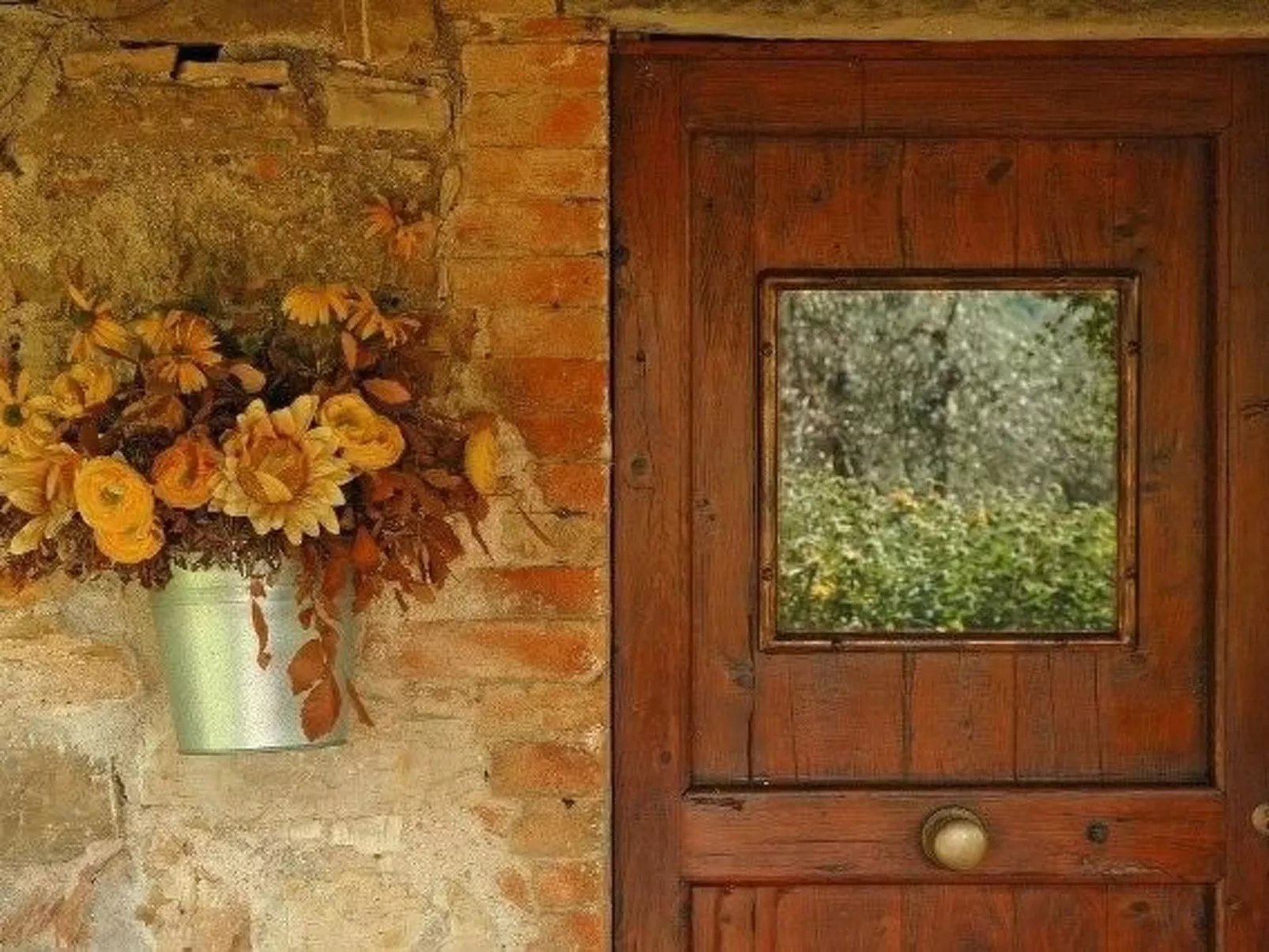 Gemütliche blaue Wohnung mit Garten-Binnen