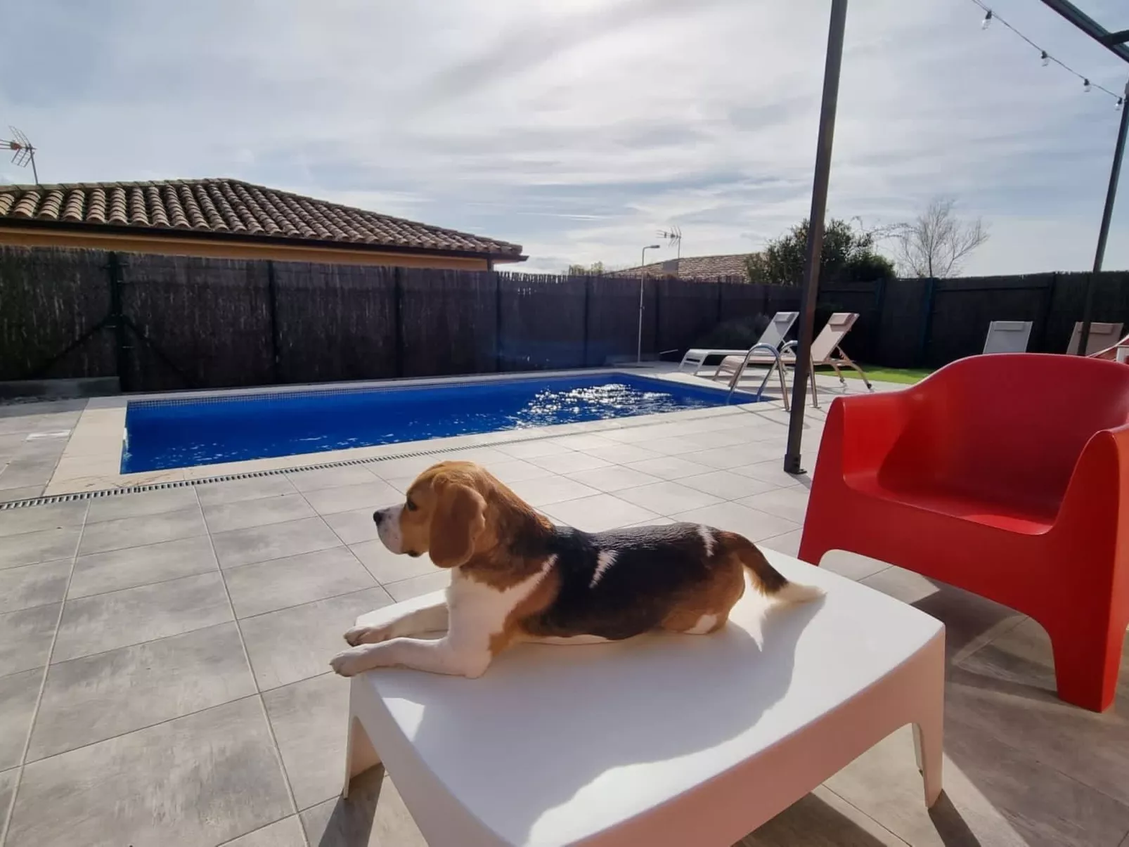 Lichtdurchflutete Ferienvilla mit Pool-Binnen