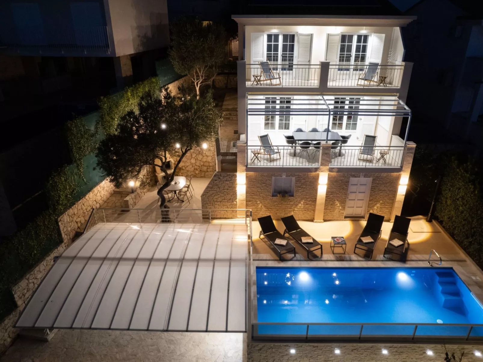 Villa "Villa Branka" direkt am Strand-Binnen