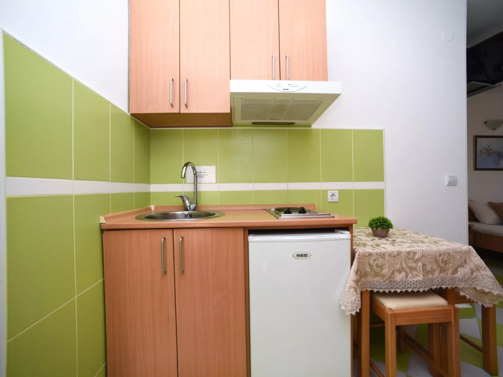 Studio-Apartment mit Balkon-Binnen