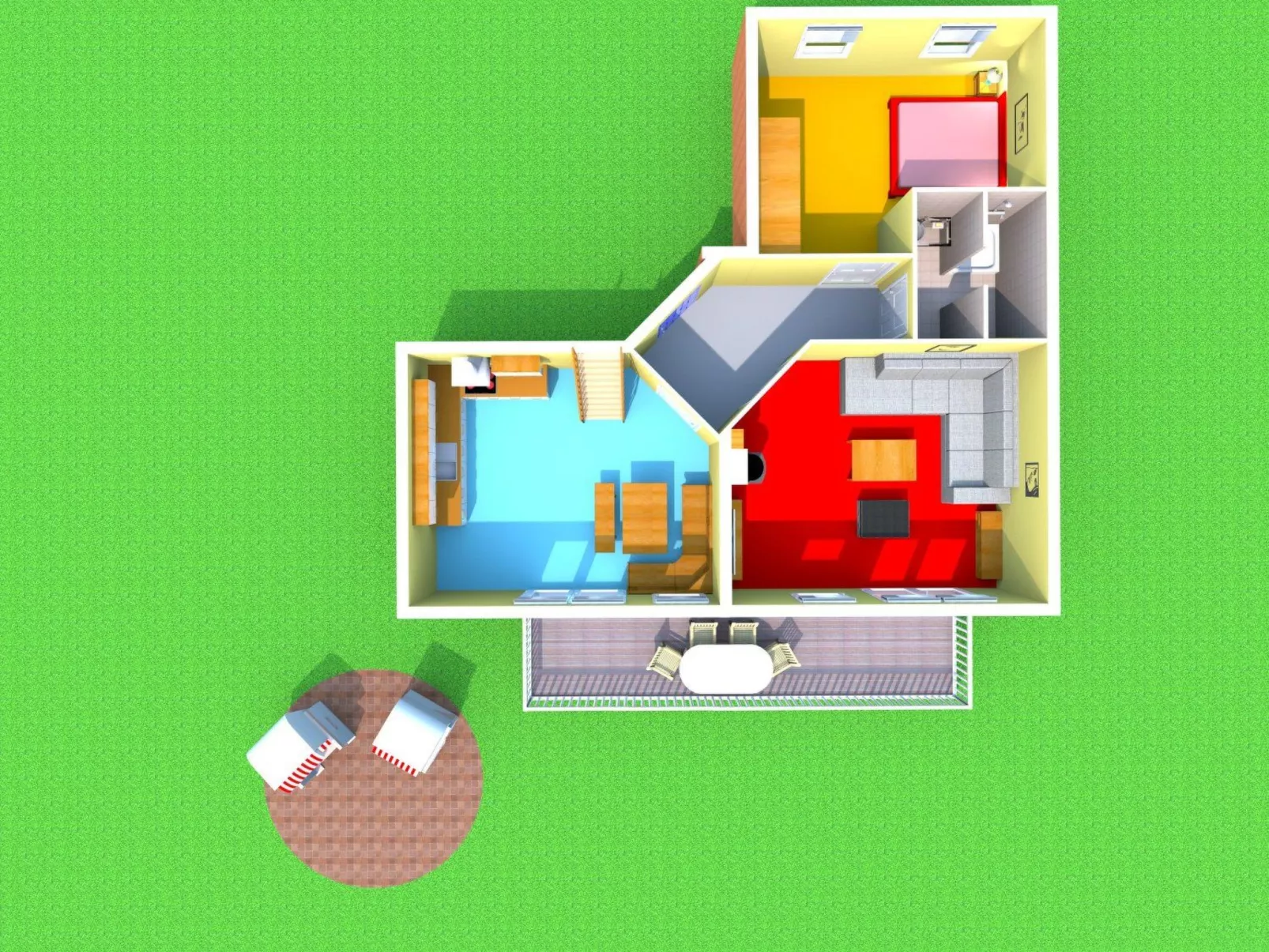 Maisonette  Seebrise mit Seeblick am Strand-Binnen