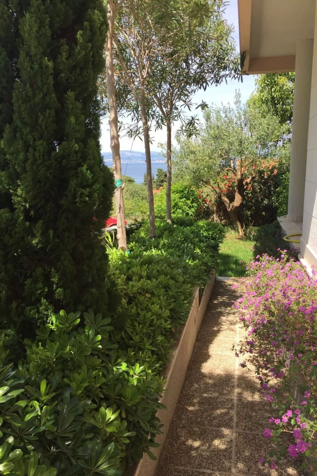 In der ersten Etage mit Meerblick-Buiten