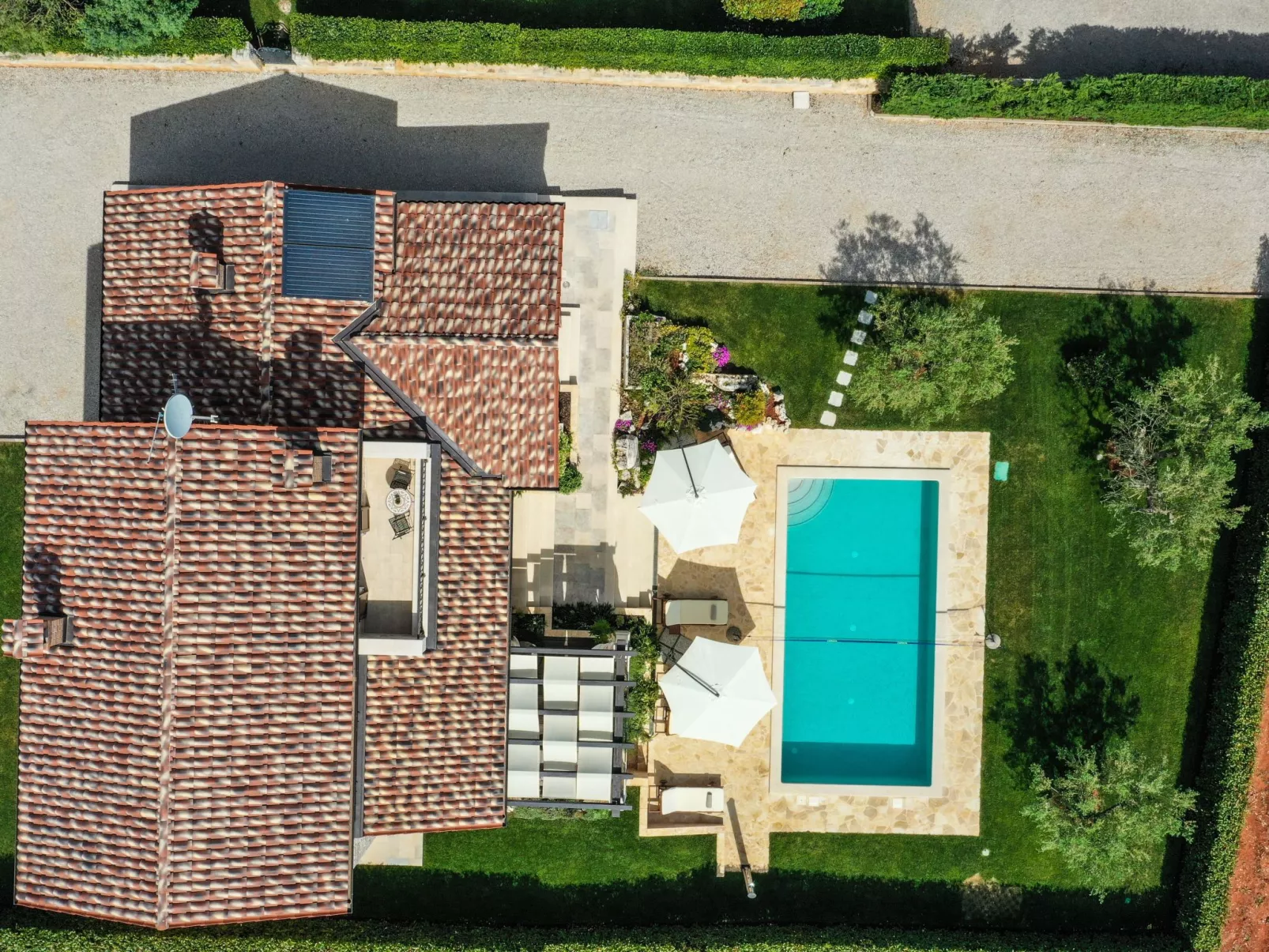 Villa Elizabet bei Porec mit Pool-Buiten