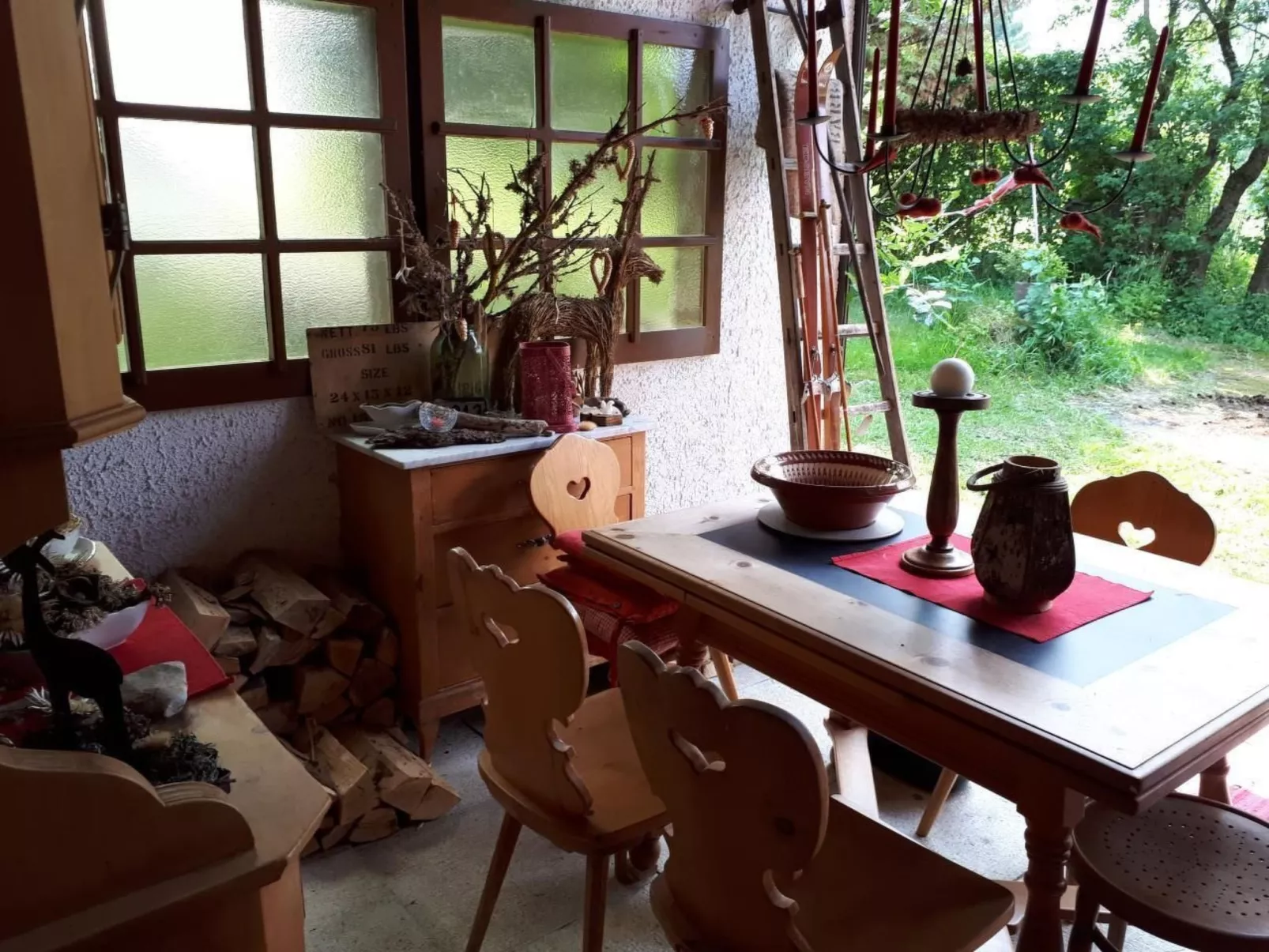 Chalet Chic+Hot Pot-Buiten