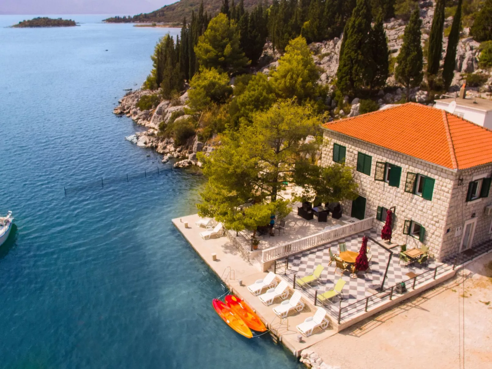 Sonnenaufgang an der Adria - Strandhaus-Binnen