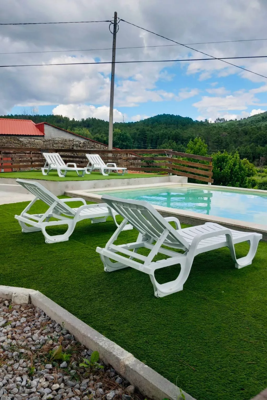 Weißes Haus in Douro Weinberge-Buiten