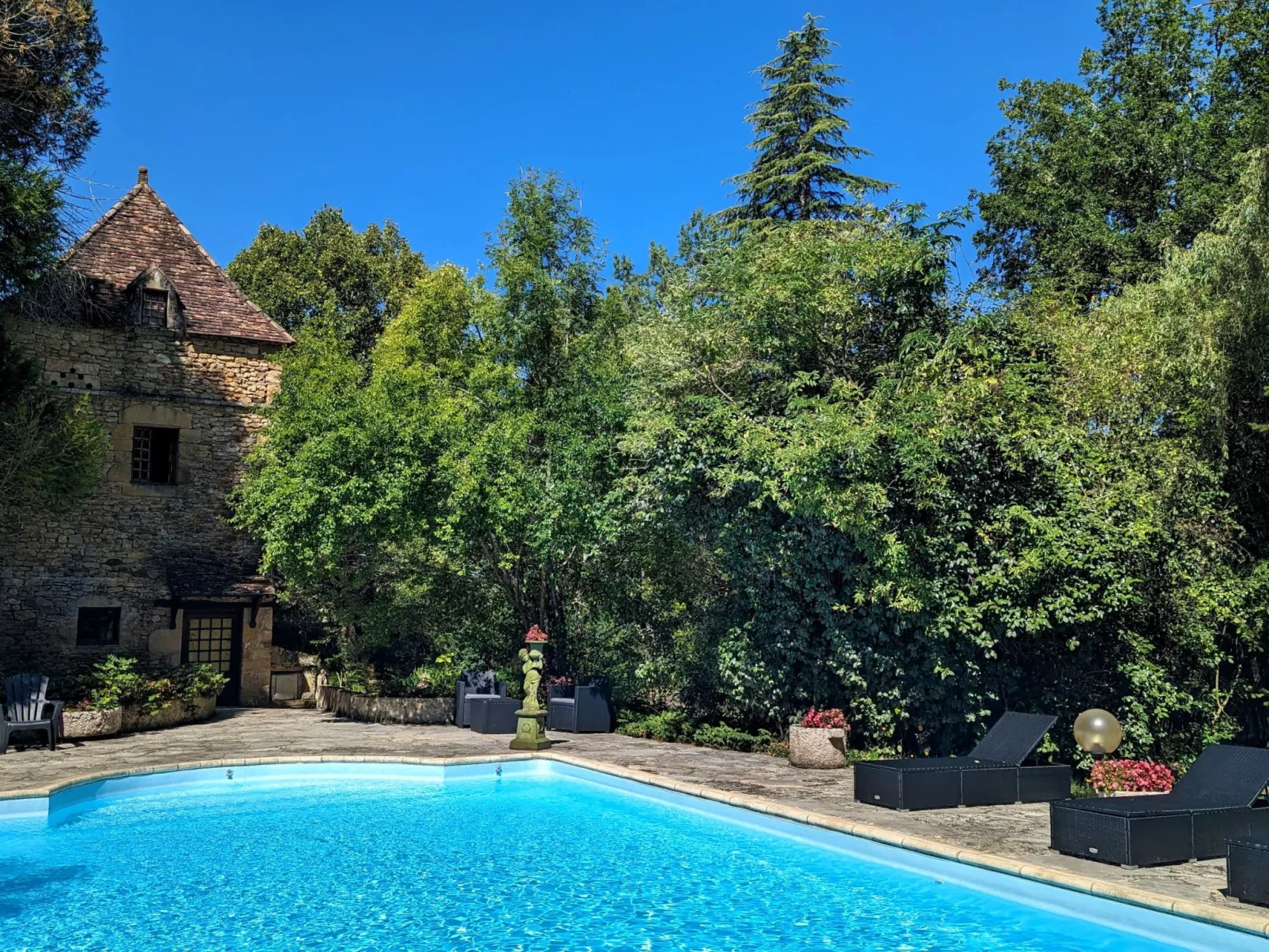 In Périgord Noir Dordogne in der Nähe von Limeuil-Binnen