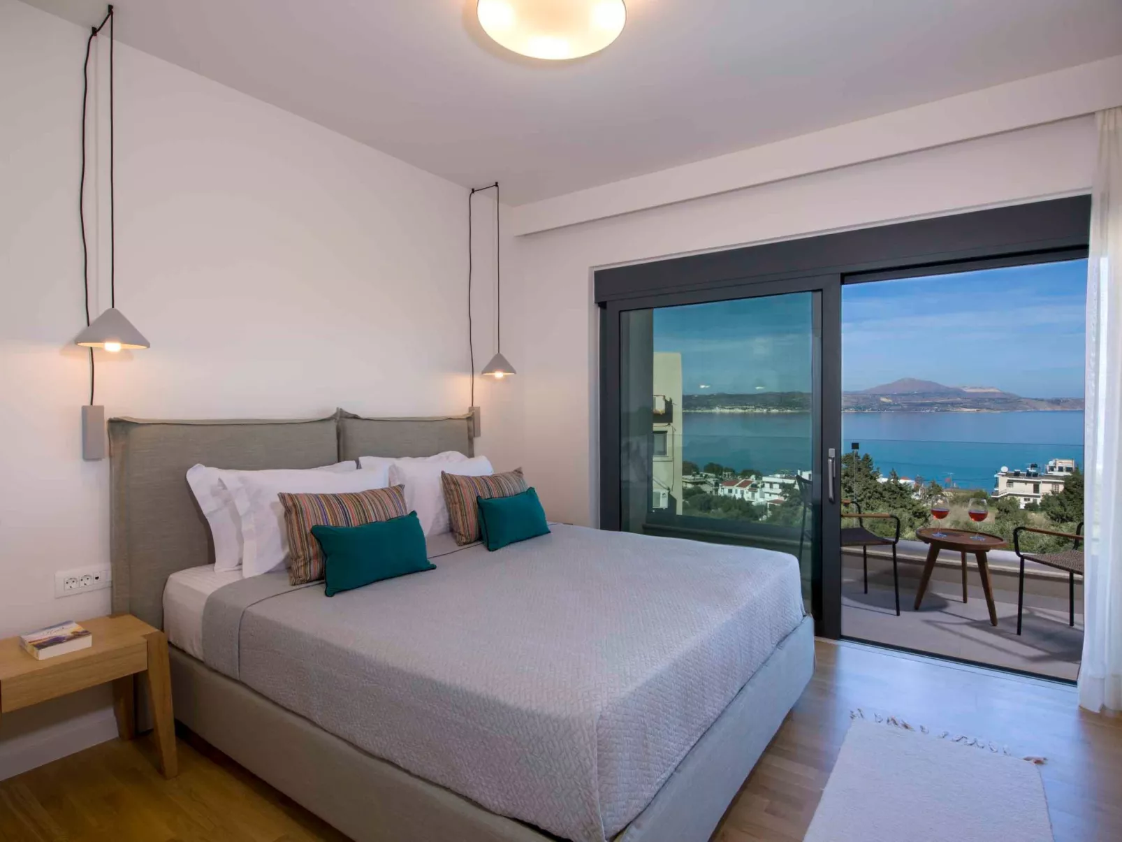 Kalyves Royal Villa-''Gratis''beheizter Pool, Fitnessraum, Meerblick-Binnen