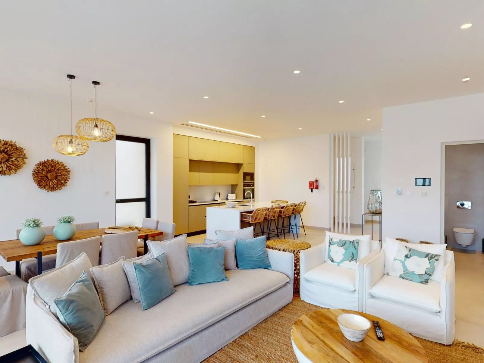 Periyiali Resort - Seitlicher Meerblick Villa Erato - 19-Binnen