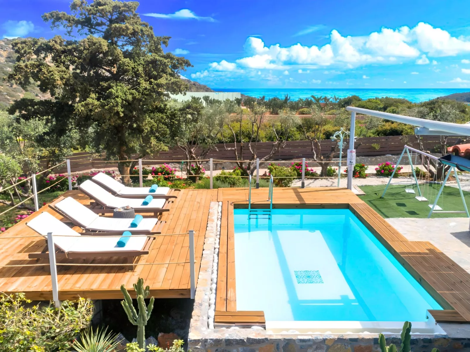 "Cretan Lodge" mit Blick auf das Wasser-Binnen