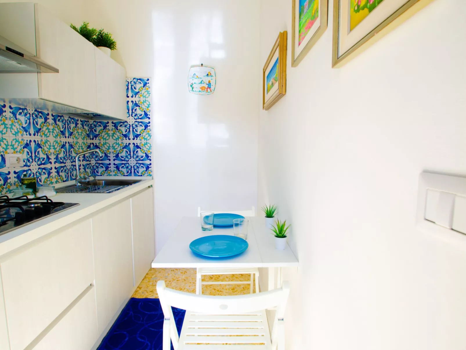 Il Mulino - Zweizimmerwohnung im Zentrum von Ceraso mit Kochnische, bis zu 3 Pe-Binnen