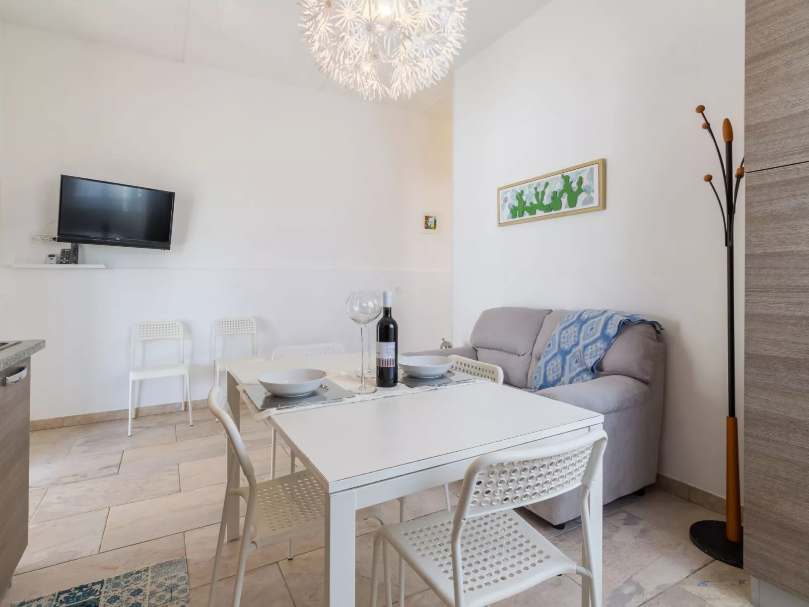 Edoné, Wohnung mit Blick auf einen Sandstrand-Binnen