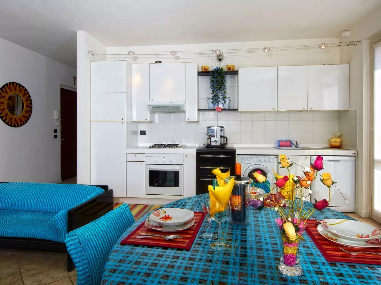 Türkisfarbenes Haus mit fantastischer Aussicht-Binnen