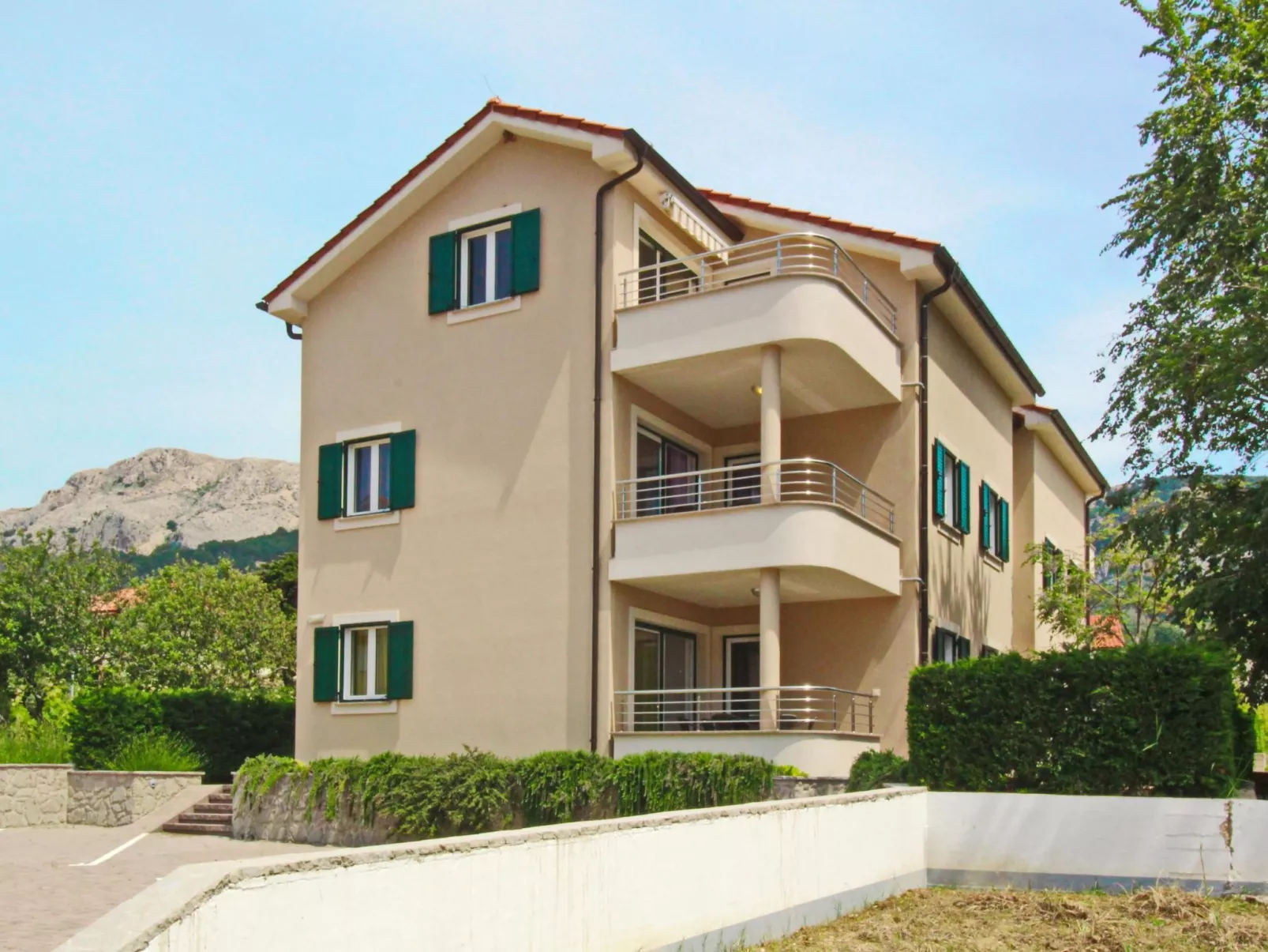 Wohnung in Baška mit Eigener Terrasse-Binnen