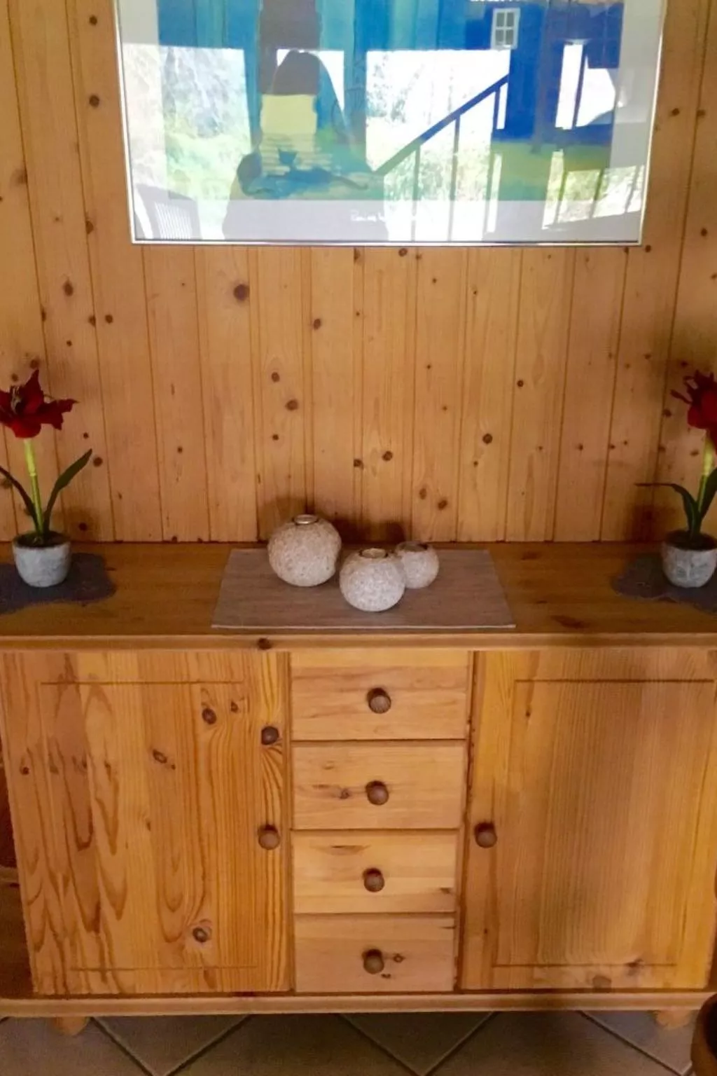 Spitzdachferienhaus mit Schwedenofen und Garten-Binnen