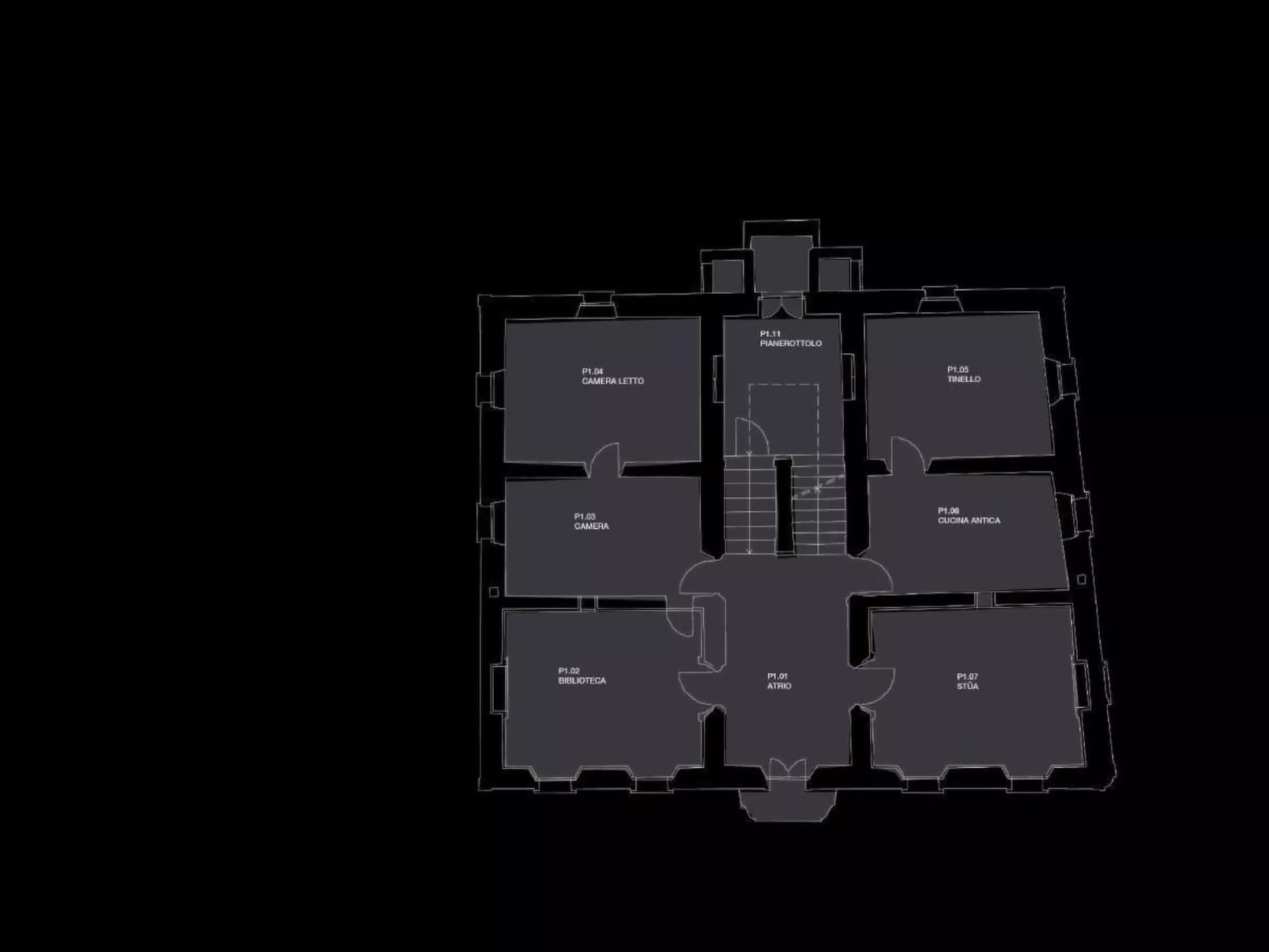 Bündner Zuckerbäckerpalazzo unter Denkmalschutz-Binnen