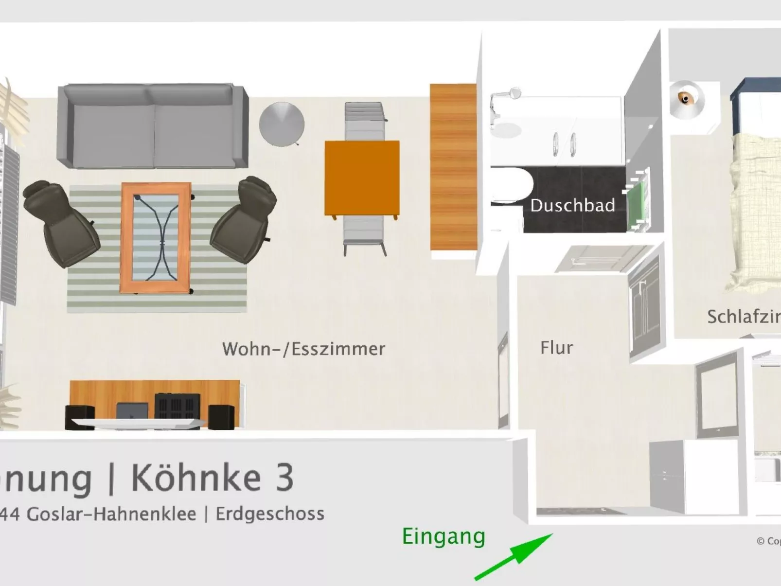 Ferienwohnung für 2-3 Personen-Binnen