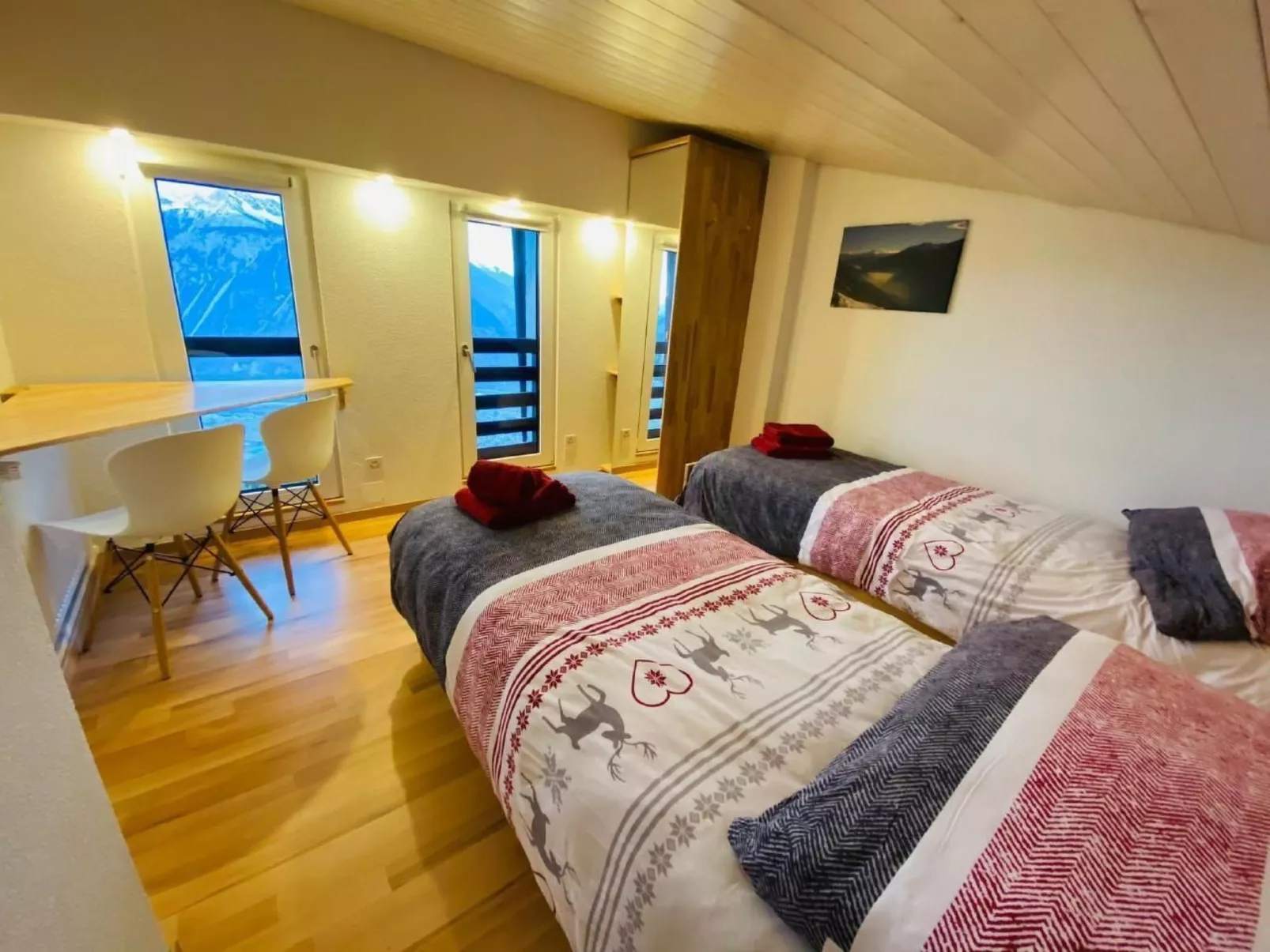 Crans-Montana Atemberaubende Südaussicht Wohnung-Binnen