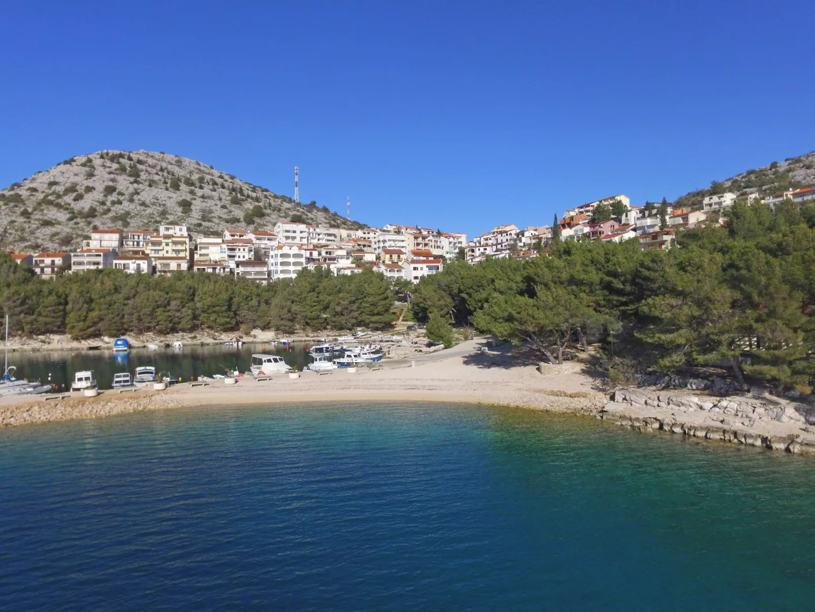 Mobilheim mit Blick auf das Wasser-Omgeving
