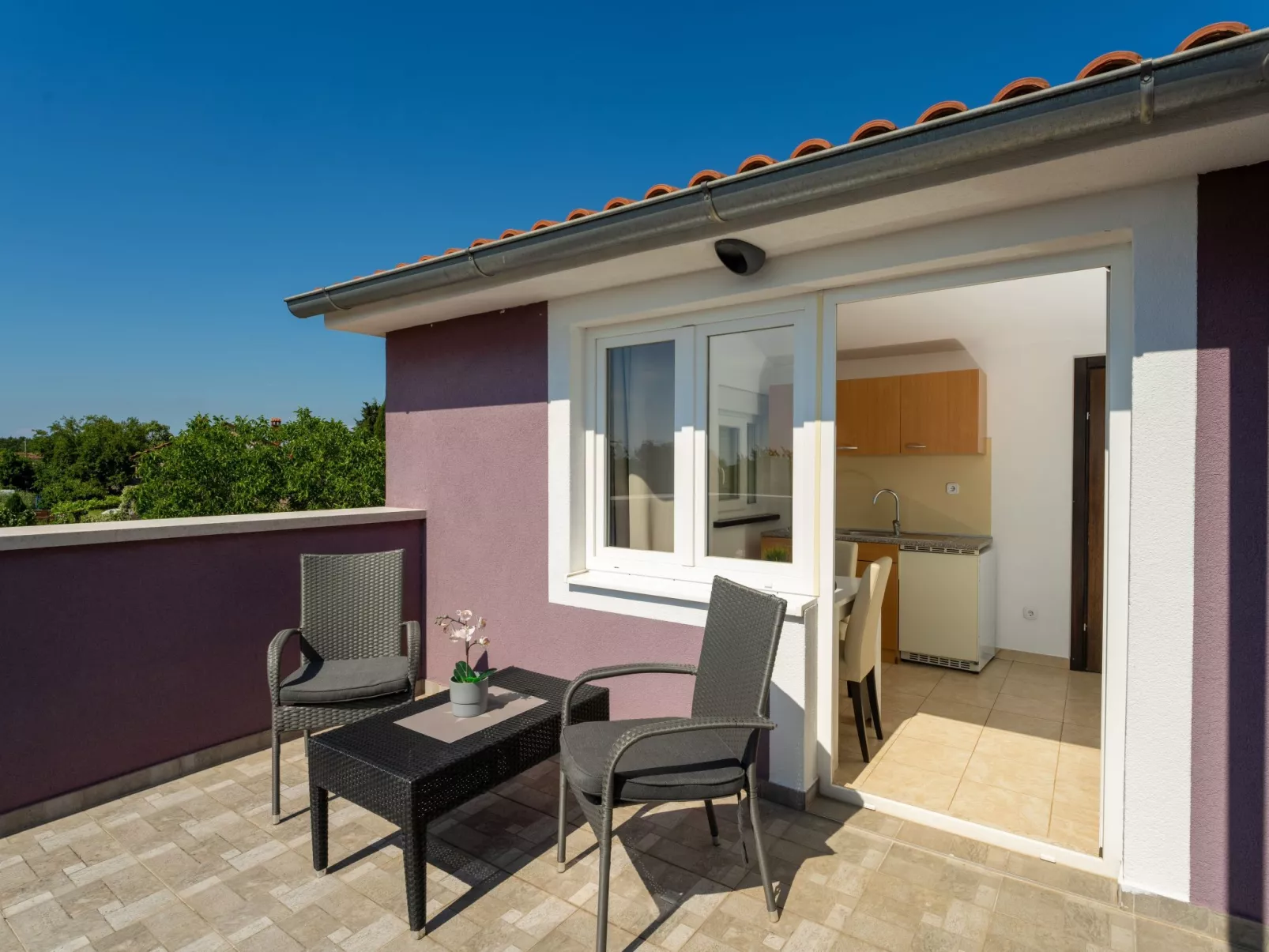 Casa Viola mit Pool, unweit von Lanterna Resort-Buiten