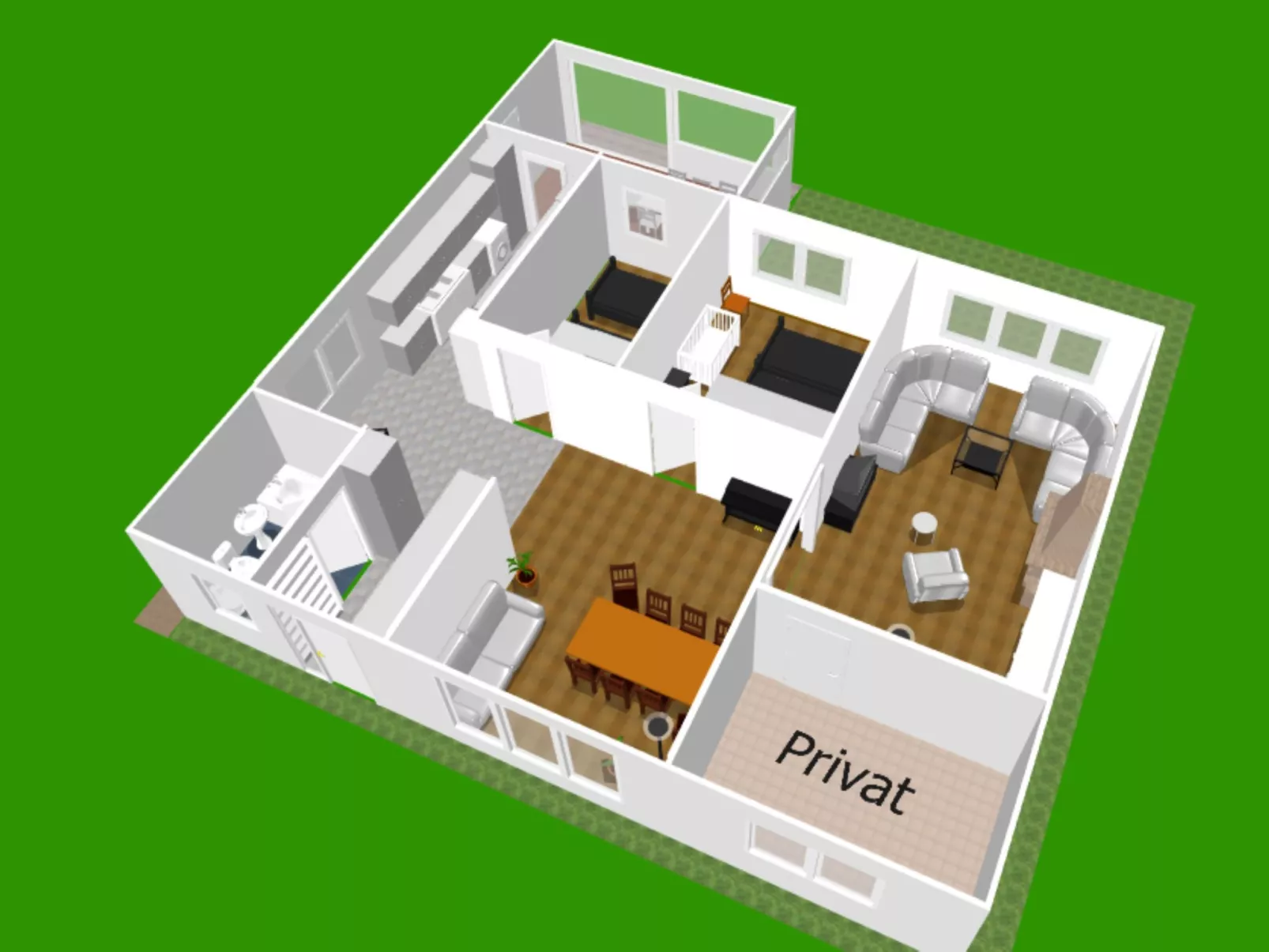 Familienfreundliches Ferienhaus mit großem Garten-Binnen