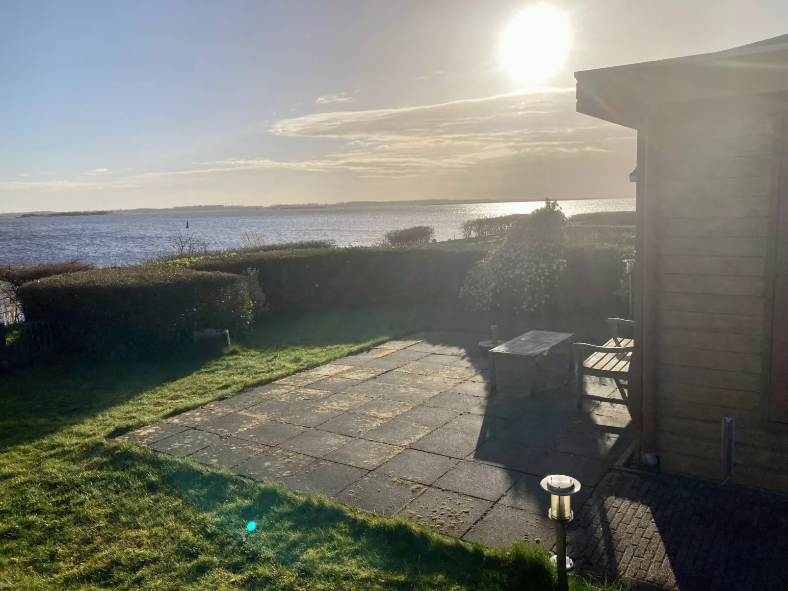 Haus Sonnenschein mit Blick auf das Lauwersmeer-Binnen