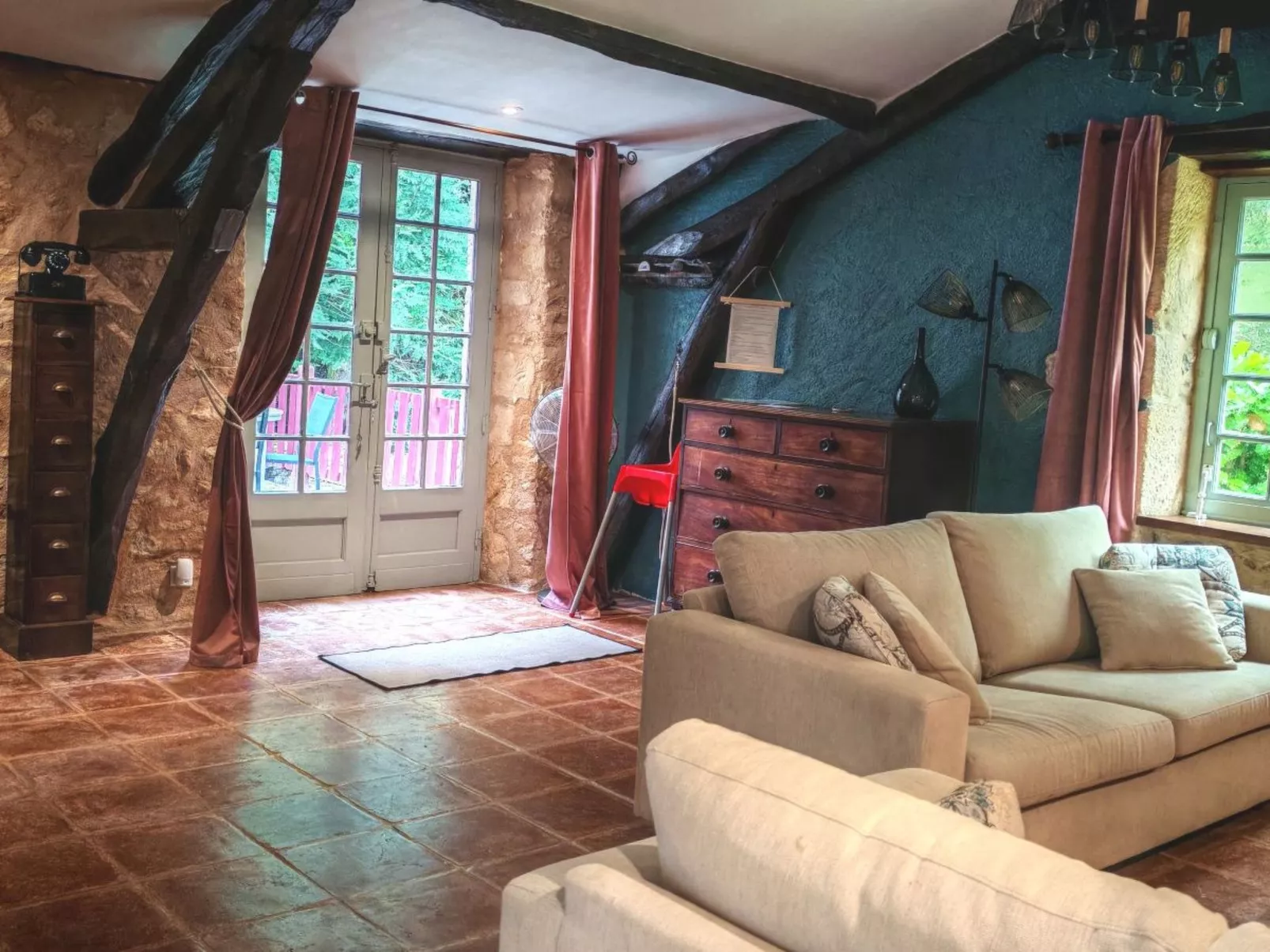 In Périgord Noir Dordogne in der Nähe von Limeuil-Binnen