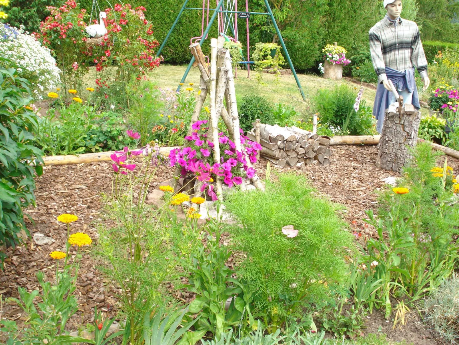Das Gîte Fleuri mit einer herrlichen Aussicht-Binnen