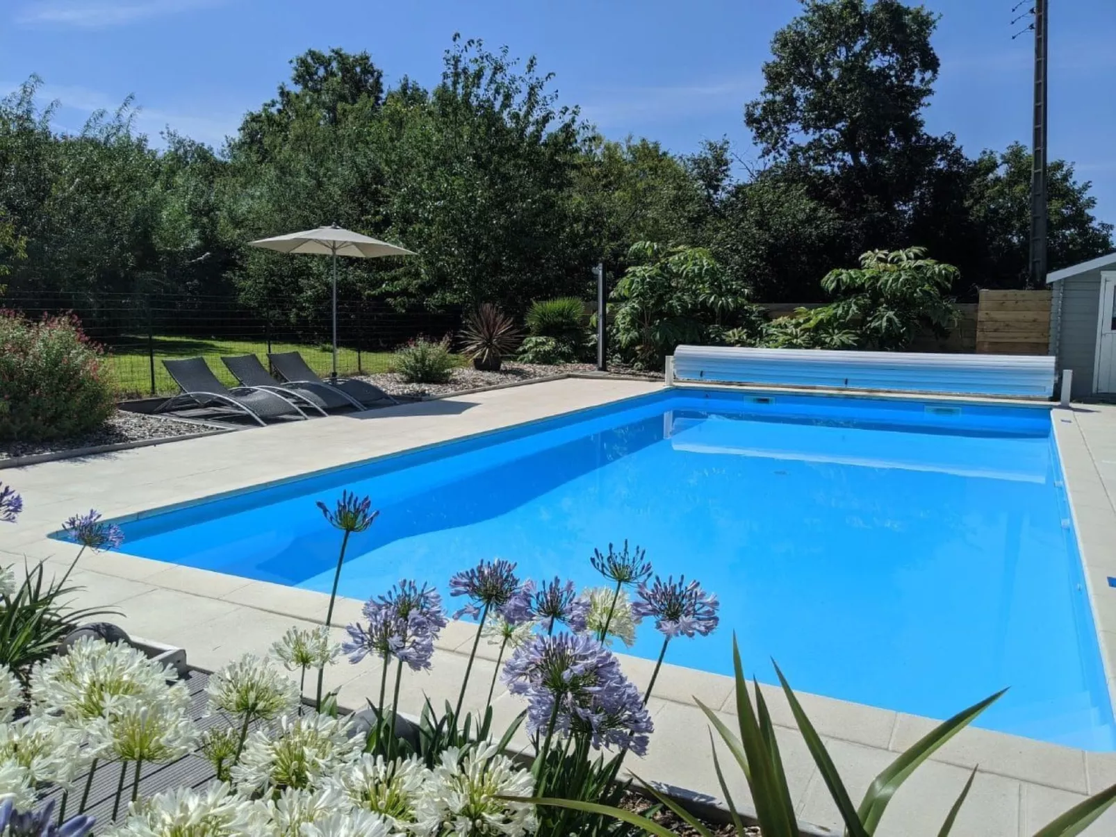 Helles, offenes Ferienhaus, Gemeinschaftspool Hunde-Buiten