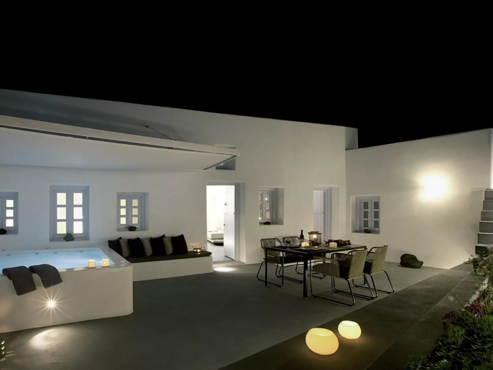 Ferienvilla "Anemolia" mit Whirlpool-Buiten