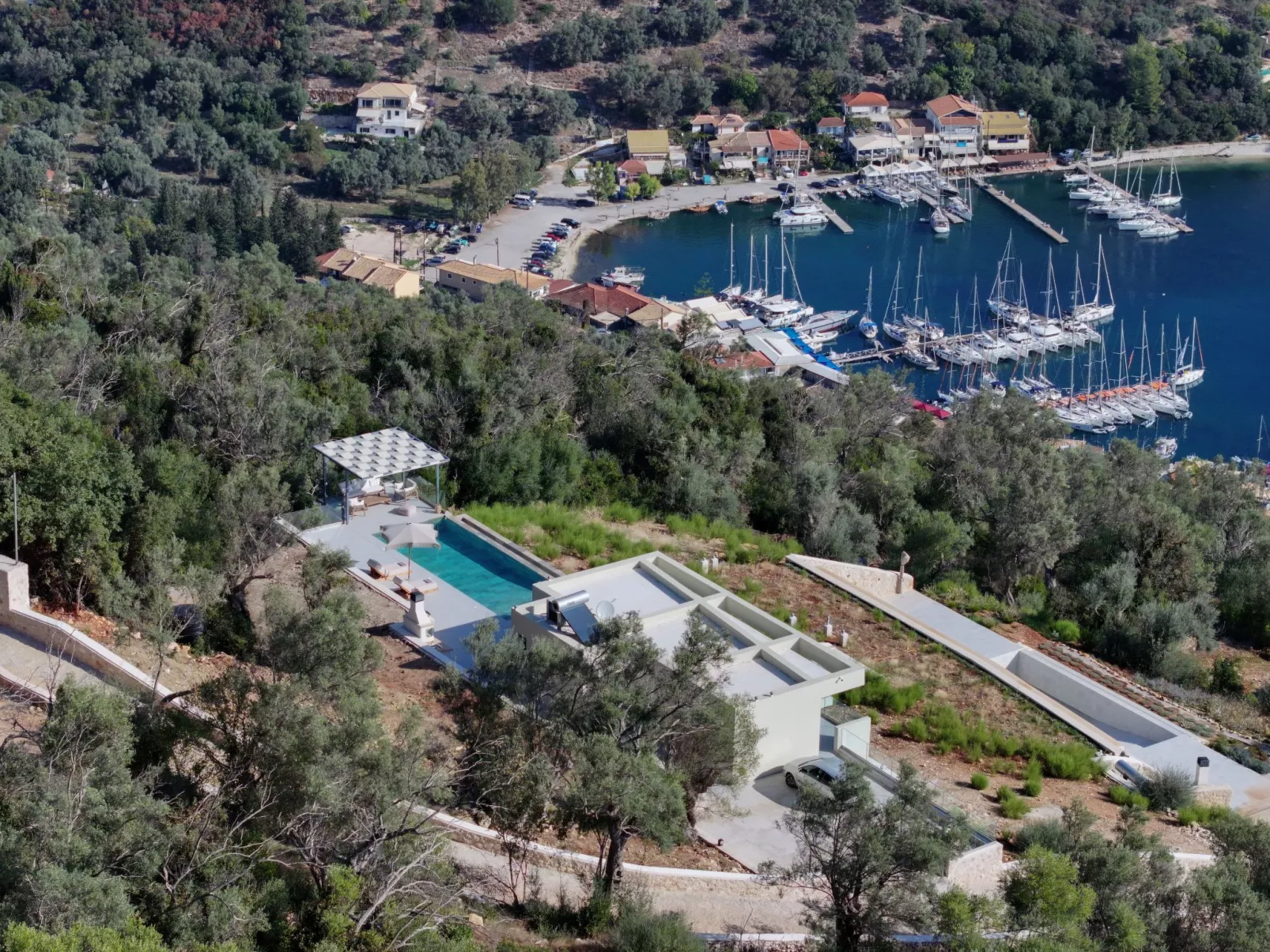 Ferienvilla "Yoni Villa" mit Infinity Pool-Buiten