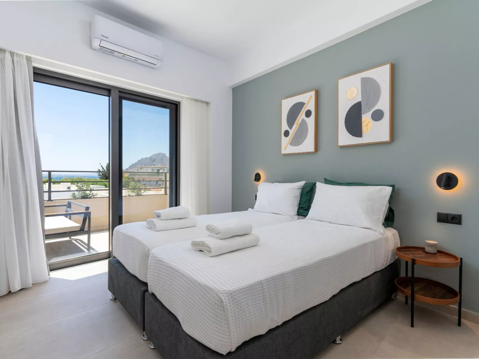 Neue Villa Anemoni mit privatem Pool, 100m zum Strand-Binnen