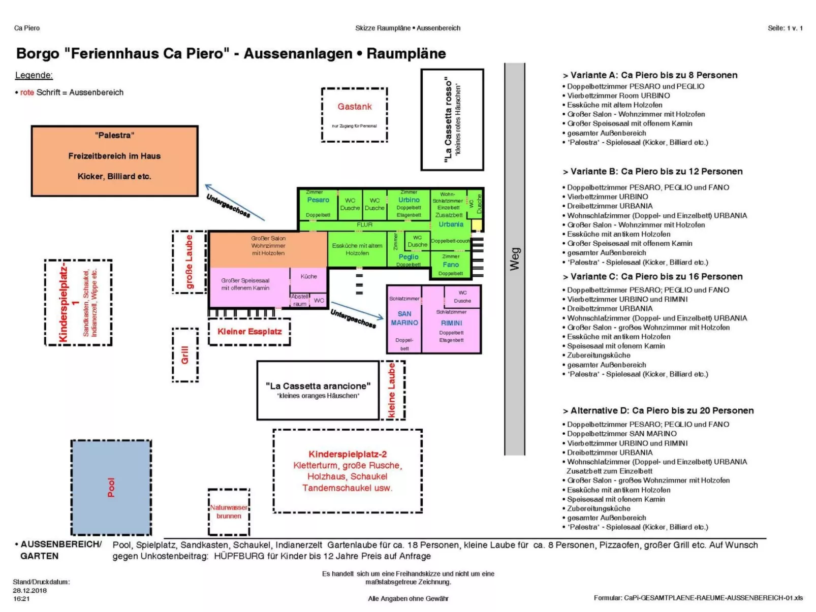 ♥️ ♥️ Ferienhaus Ca Piero - ein antikes Borgo (Dörfchen) OBJEKTPREIS* für 20 Pe-Binnen