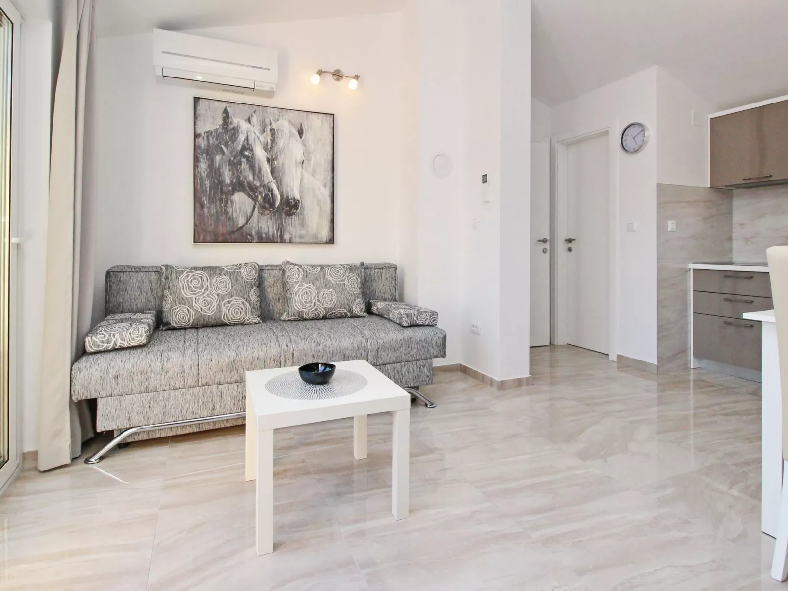 Charmantes Appartement in Baška mit Eigenem Balkon-Binnen