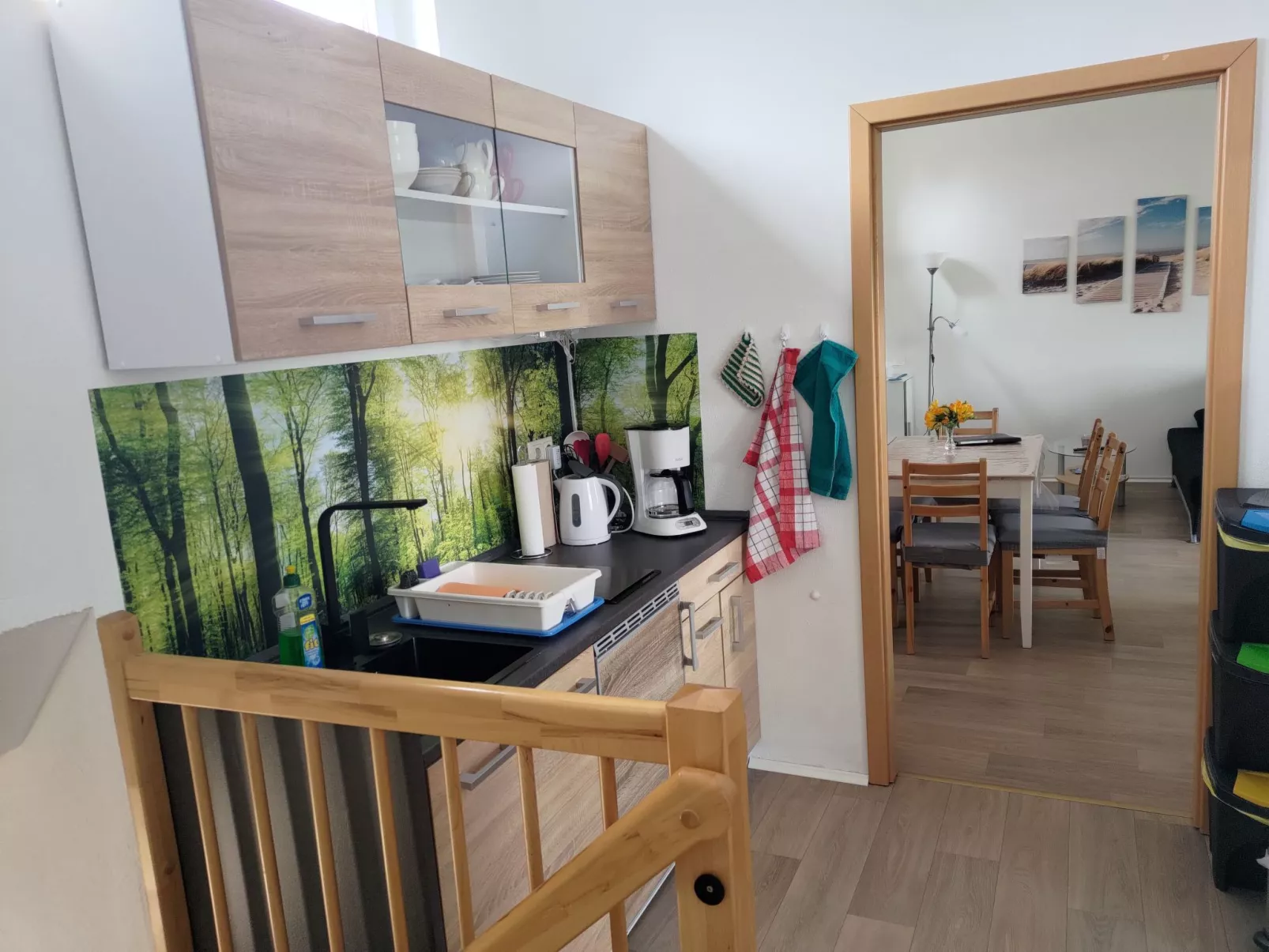 Nette Wohnung in Großsteinberg mit Grill und Terrasse-Binnen