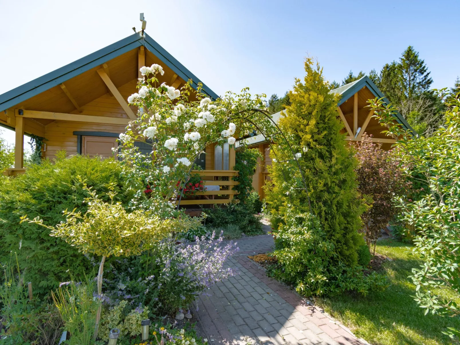 In Rusinowo mit Terrasse und Garten-Binnen