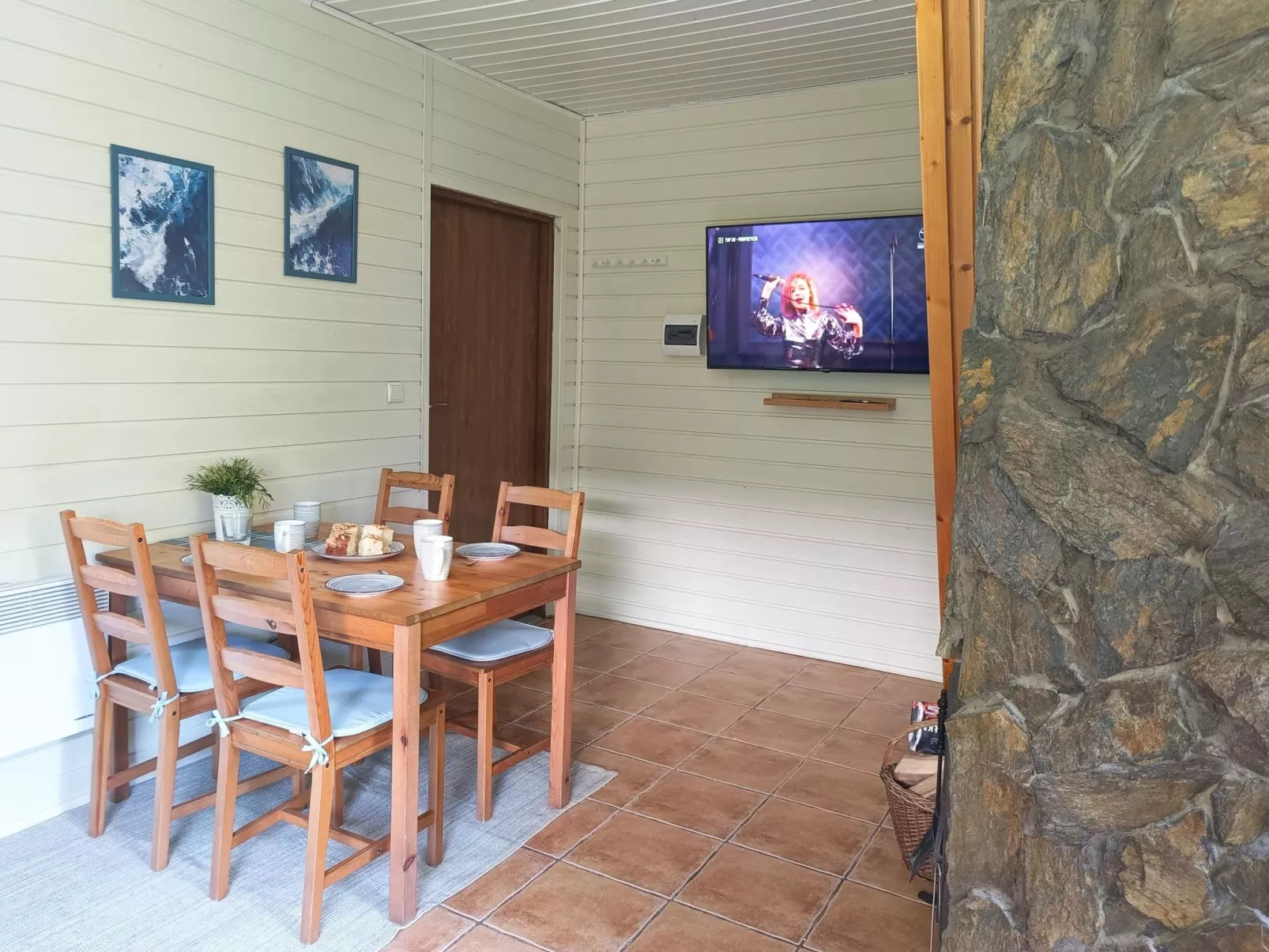 Modernes Ferienhaus in Kopalino mit Grill, Garten und Terrasse-Binnen