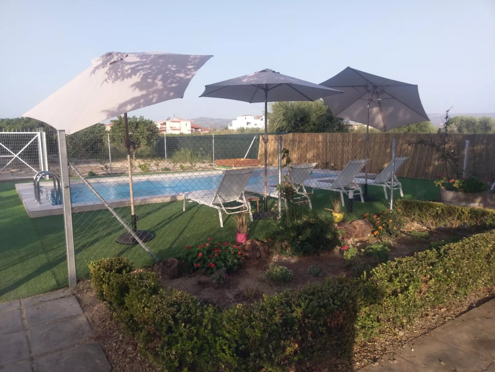 Neben Orangenbaum-Obstgarten-Binnen