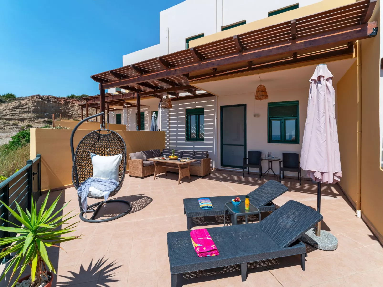 Mare Blu 1 am Strand-Binnen