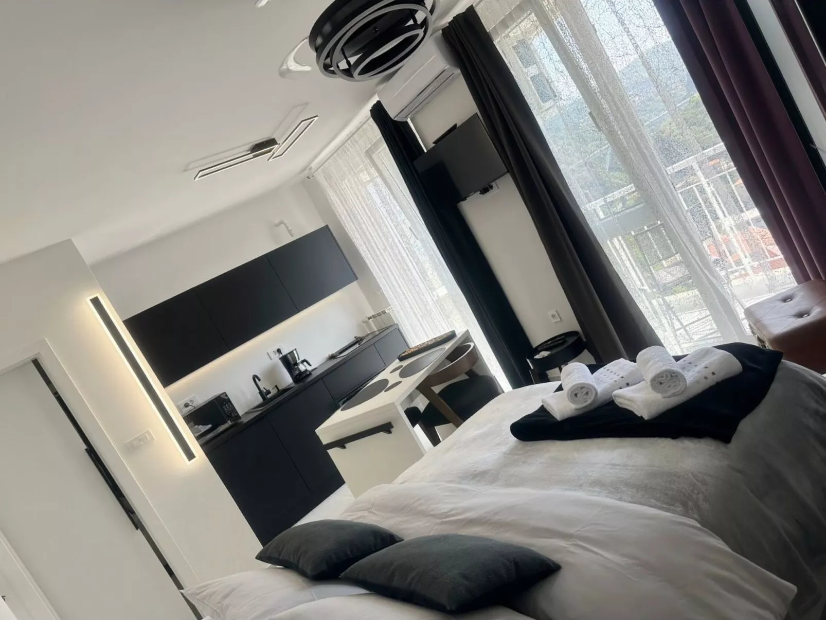 Fiorino Apartment-Studio Rijeka mit Balkon-Binnen