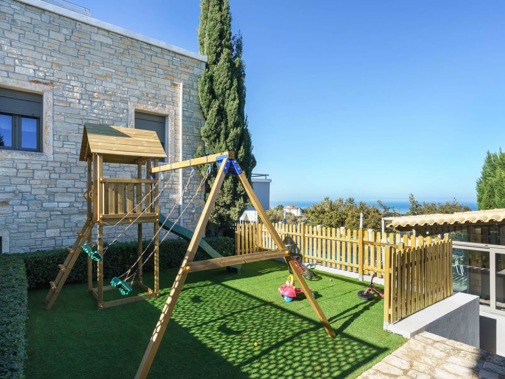 Ferienvilla "Oak Luxury" mit eigenem Pool-Buiten