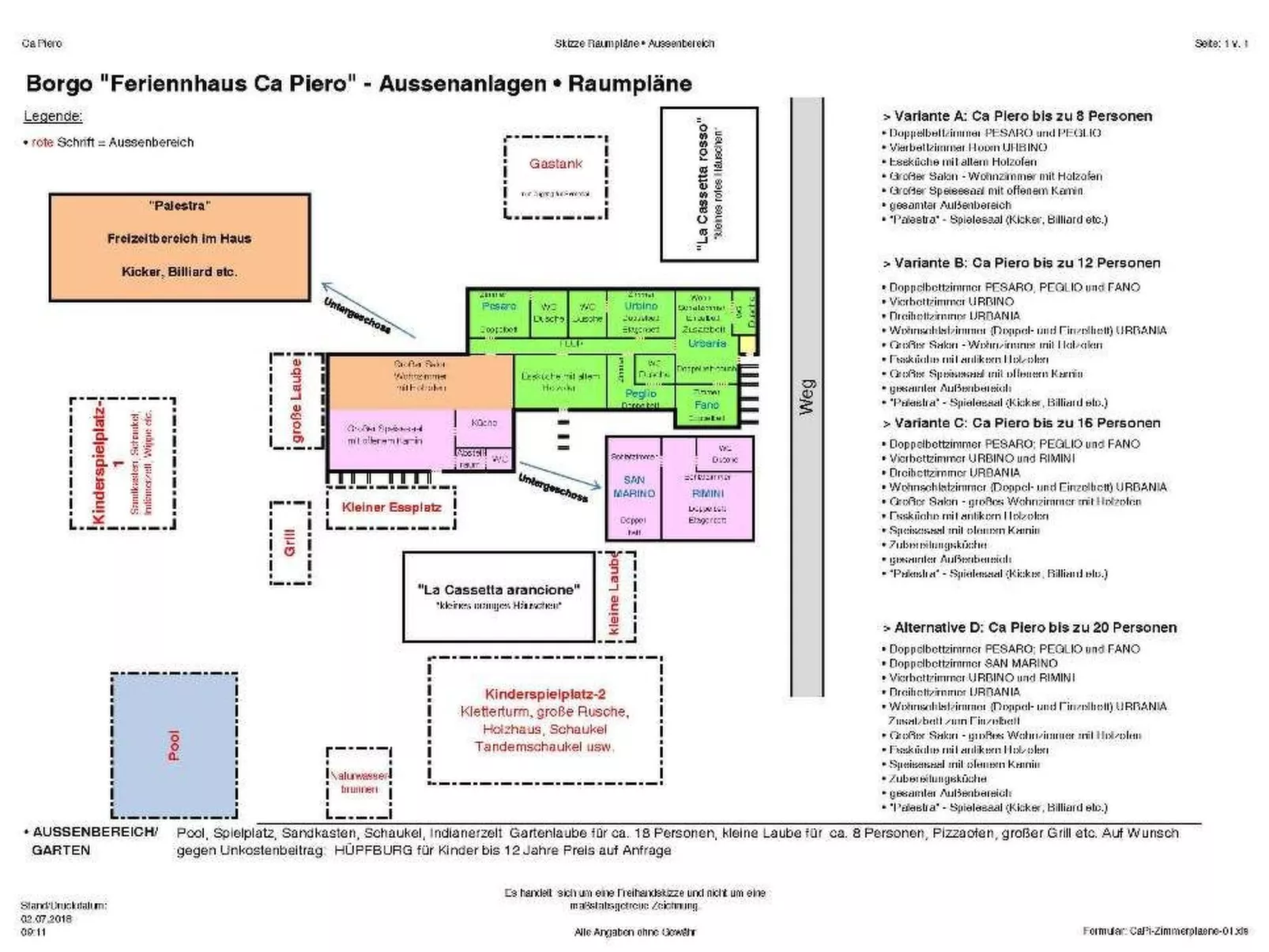 Ca Piero - antikes Borgo mit Pool-Binnen