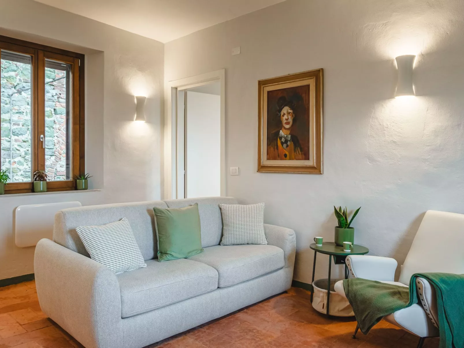 Mittelalterliche toskanische Unterkunft mit Aussicht und geräumigem Bad-Image-tags.info