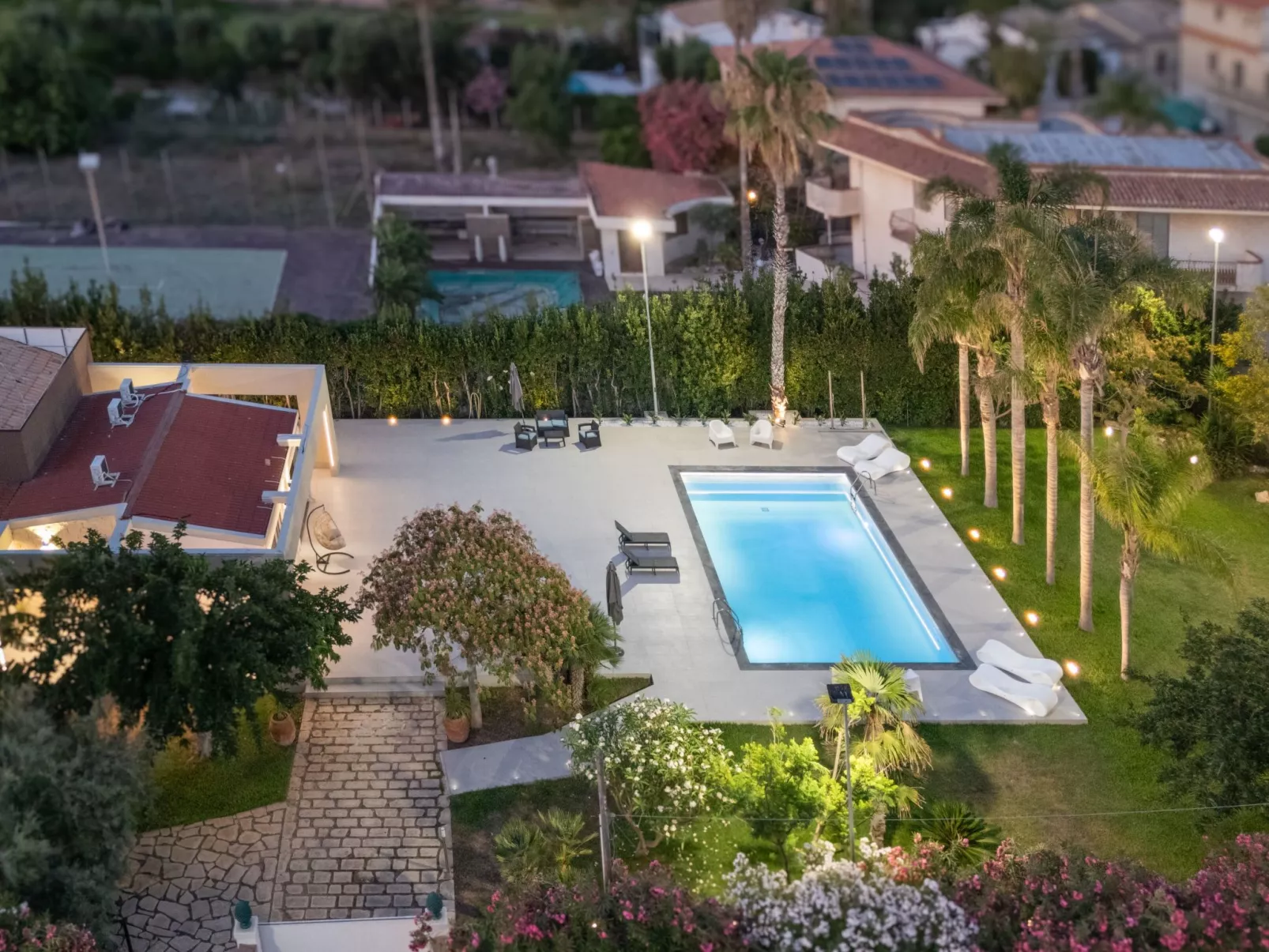 Nereide, Luxusvilla mit Pool am Meer-Binnen