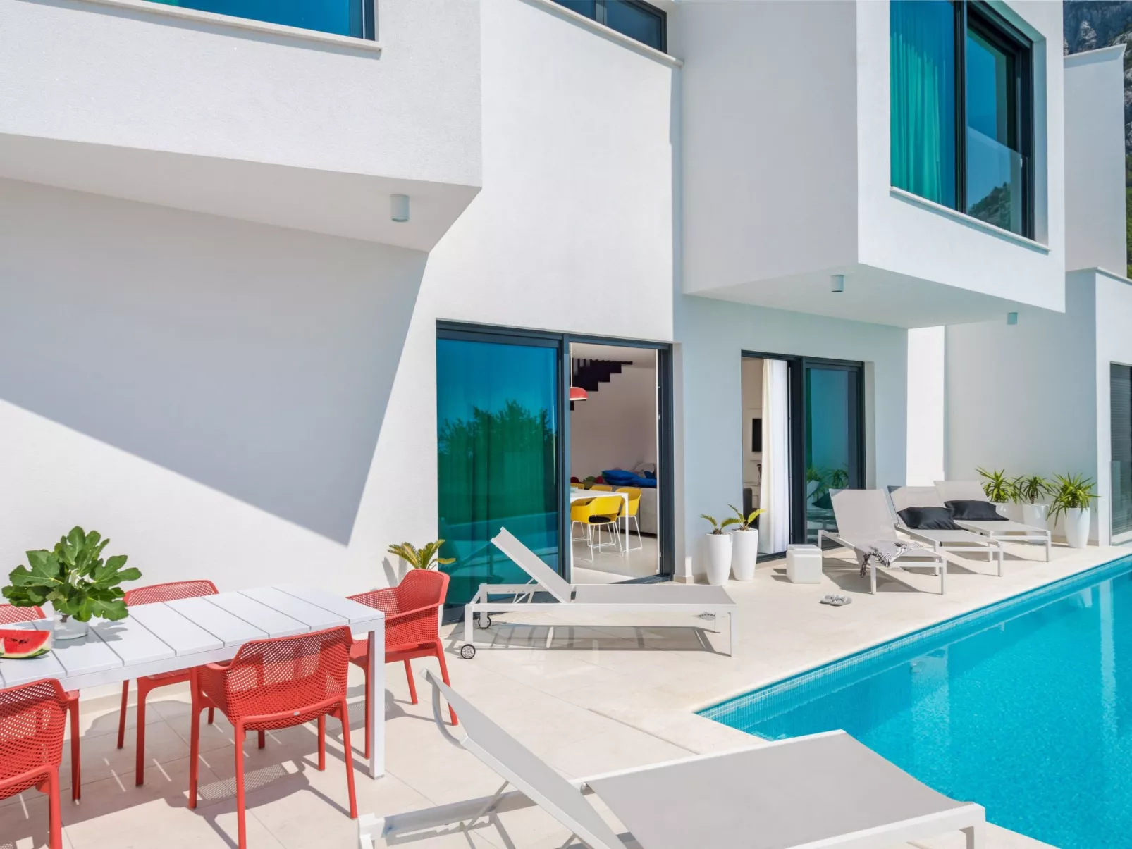 Schöne Villa Zvizdan mit Infinity-Pool-Buiten