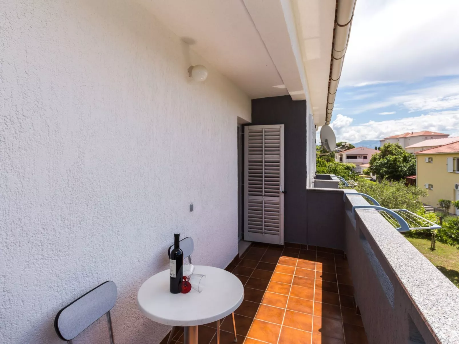 Appartement in Baška mit Eigenem Balkon-Buiten