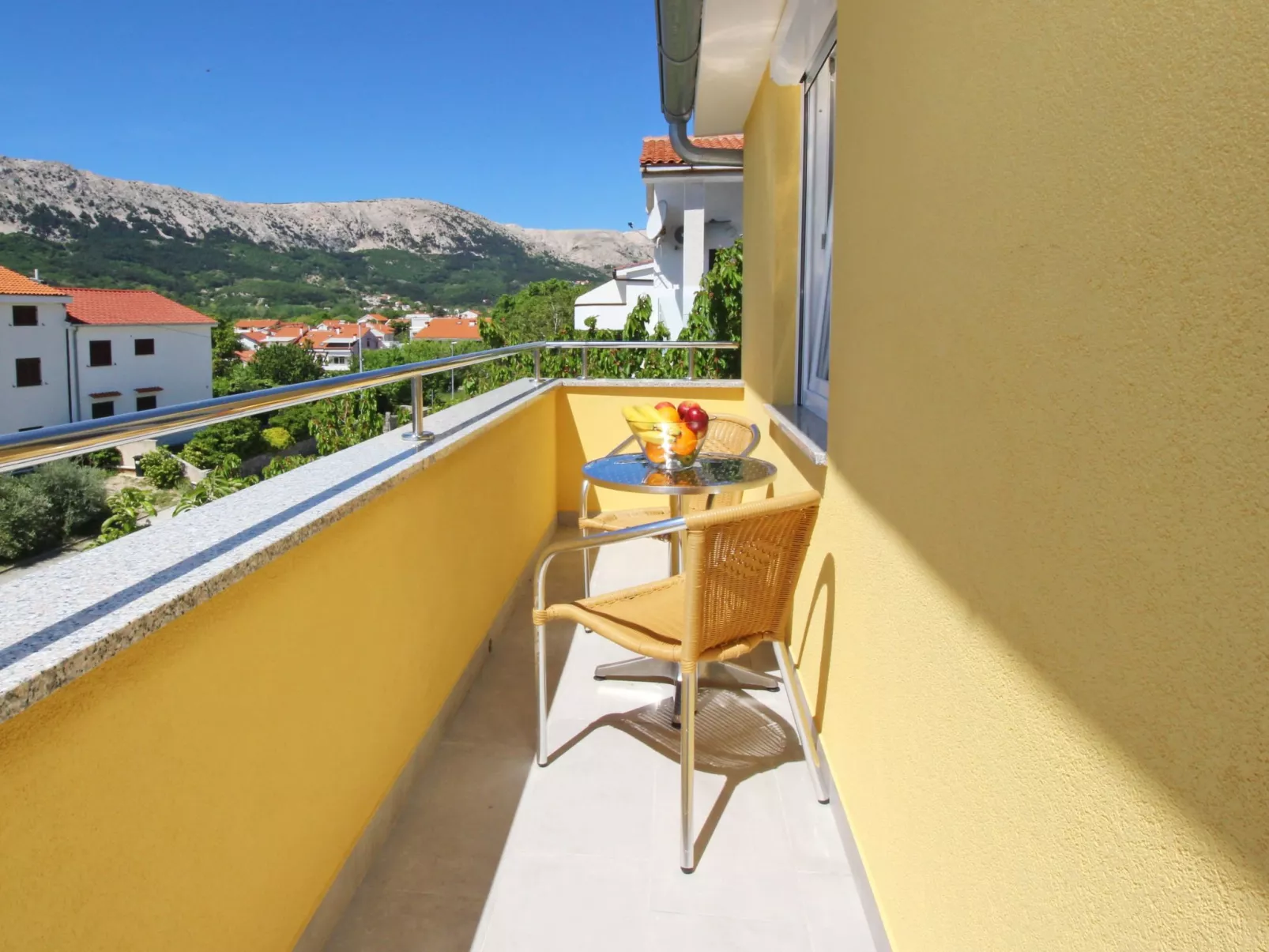 In Baška mit Eigenem Balkon - Buiten