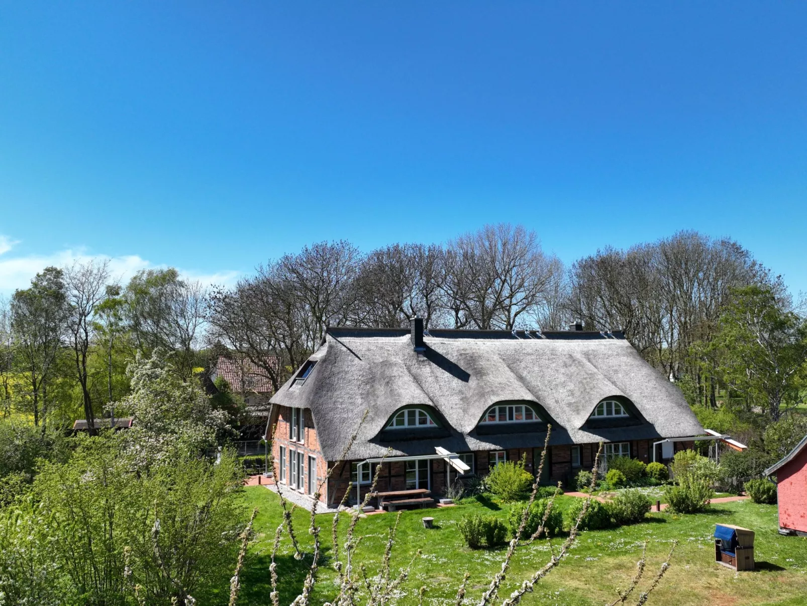 Reethaus Mertinat ''For Six'' mit Meerblick-Buiten