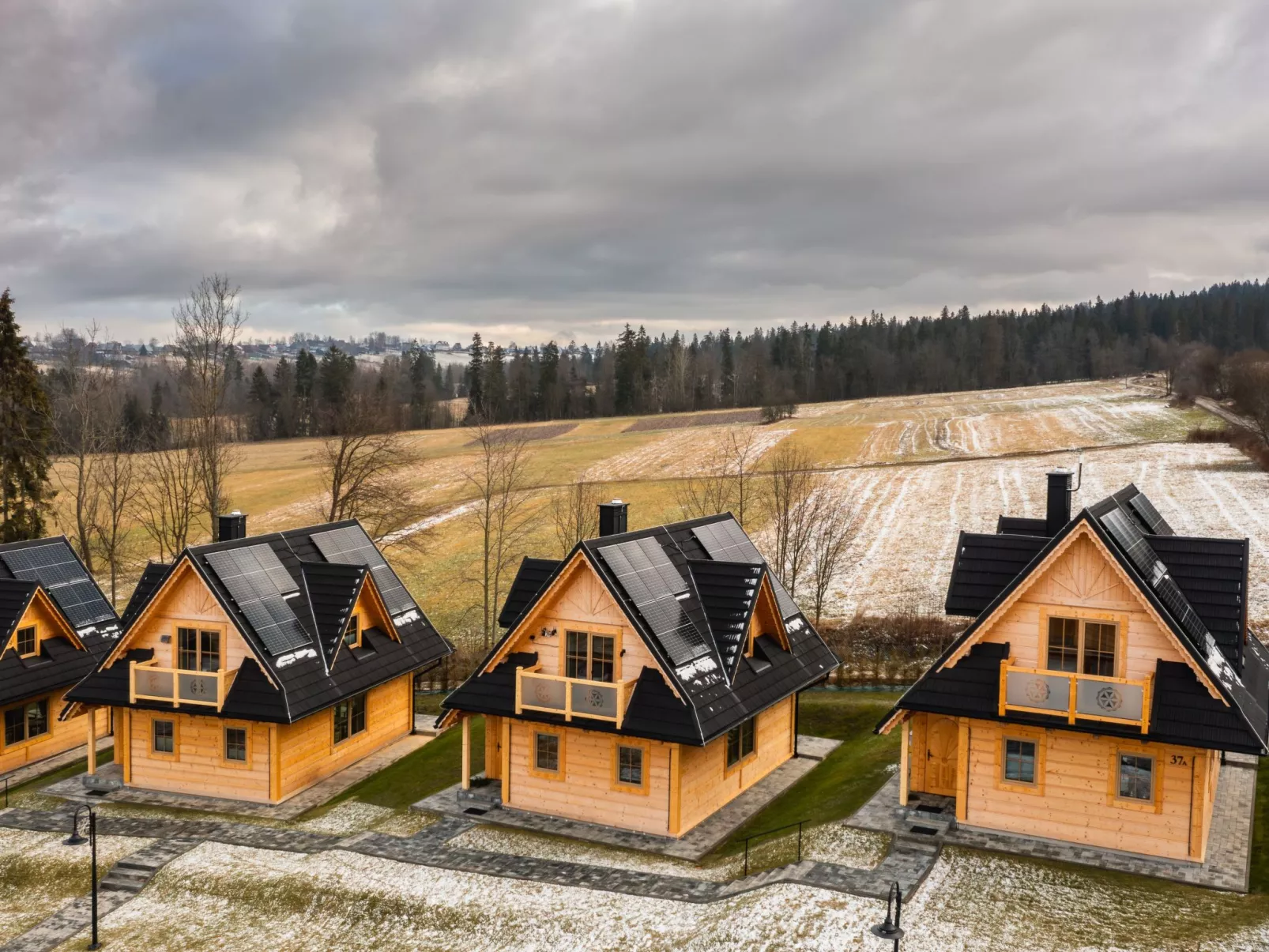 Krokus Tal Dorf unter der Tatra-Buiten
